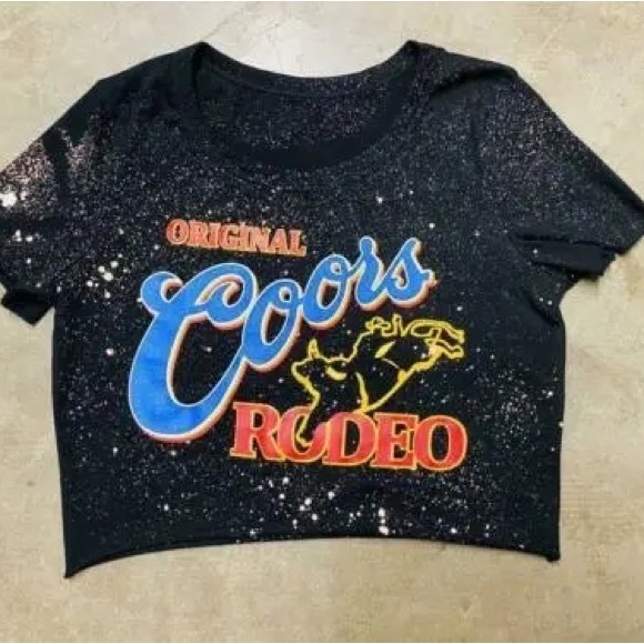 Tops | Vintage Coors Rodeo Crop Top | Poshmark